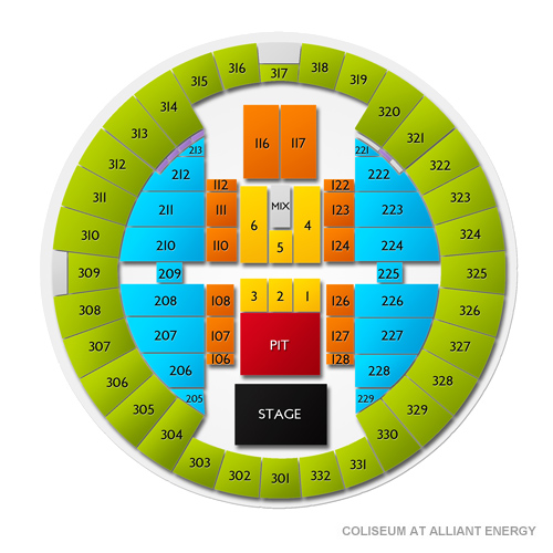 Alliant Energy Coliseum Seating Chart