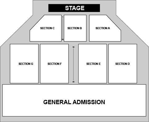 Lucky Star Casino - Lucky Star Amphitheater Venue Map