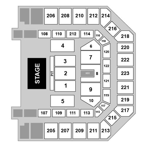 Bill Graham Civic Auditorium Venue Map