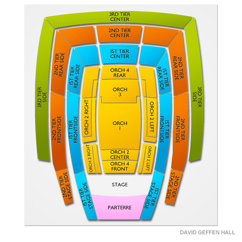 David Geffen Hall Venue Map
