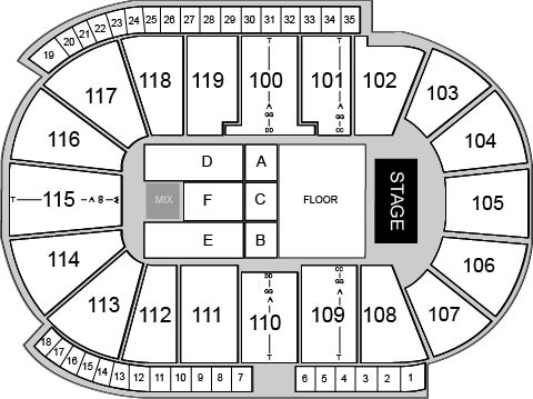 Coca-Cola Coliseum Venue Map