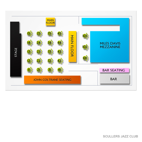 Scullers Jazz Club Seating Chart