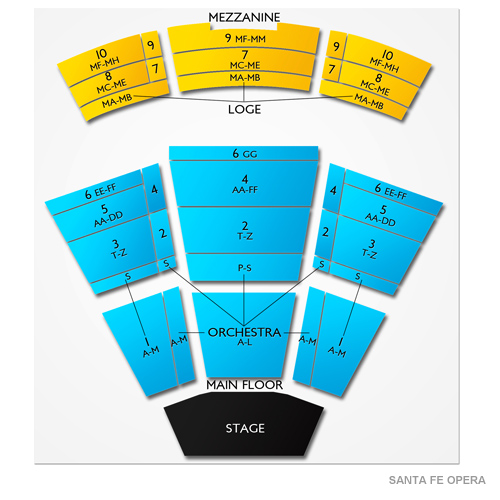 santa fe opera seating chart detailed