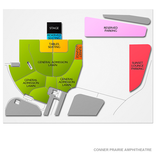 Conner Prairie Amphitheatre Venue Map
