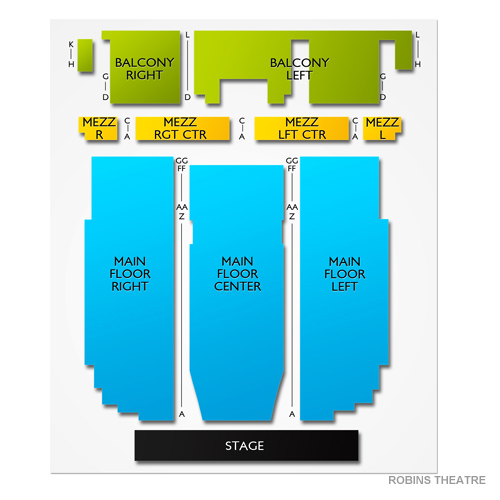 Robins Theatre Venue Map