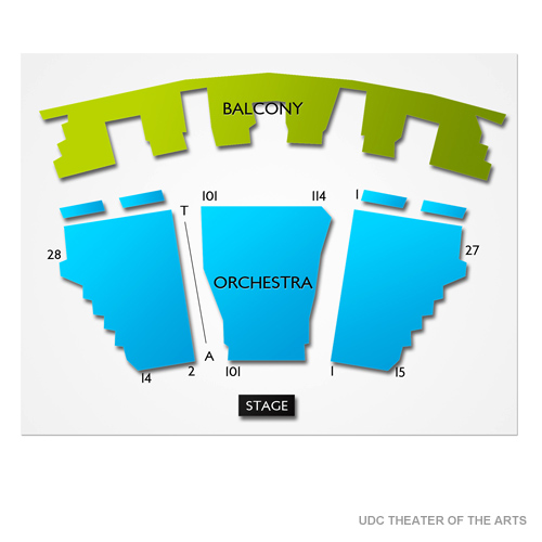 UDC Theater of the Arts Seating Chart | Vivid Seats