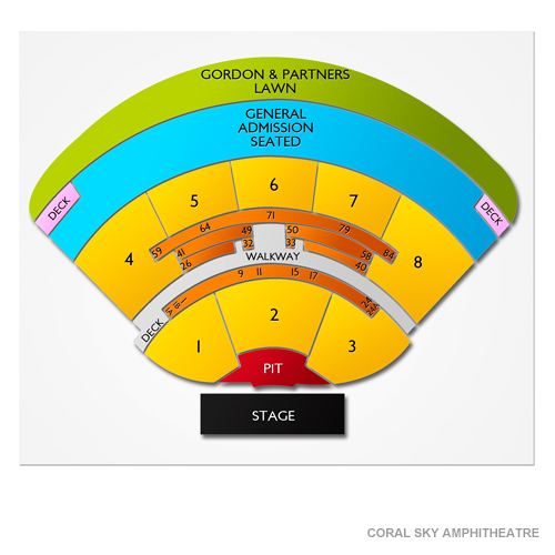 iTHINK Financial Amphitheatre Venue Map