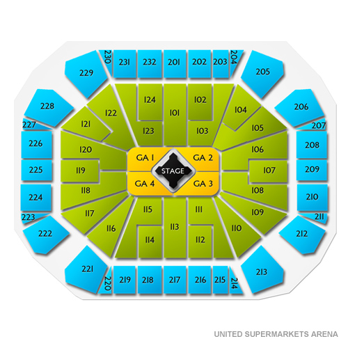 United Spirit Arena Seating Chart