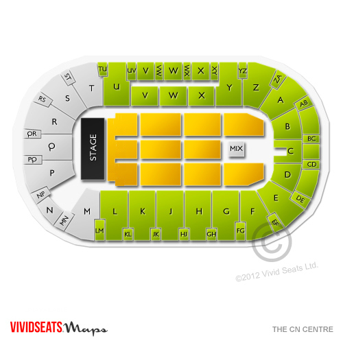 The CN Centre Seating Chart | Vivid Seats