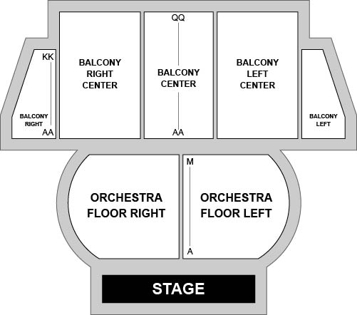 Schuler Performing Arts Center Venue Map