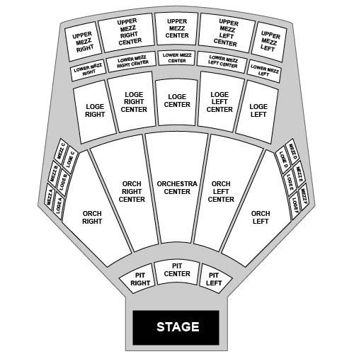 Peacock Theater Venue Map