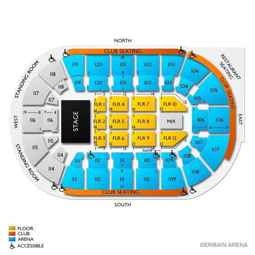Hertz Arena Venue Map