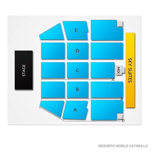 Resorts World Catskills Venue Map