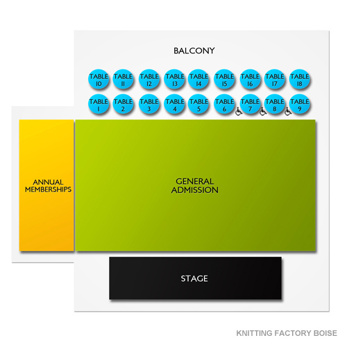 Knitting Factory Boise Id Seating Chart