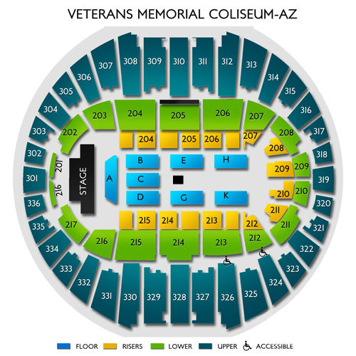 Veterans Memorial Coliseum Phoenix Seating Chart