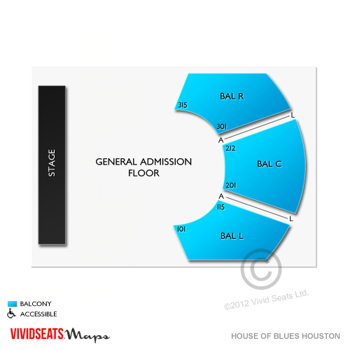 House of Blues Houston Tickets House of Blues Houston Seating Chart