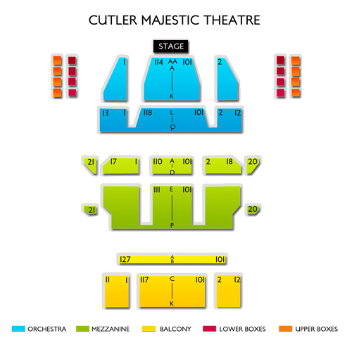 Cutler Majestic Theater Seating Chart