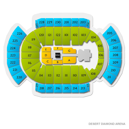 Desert Diamond Arena Venue Map