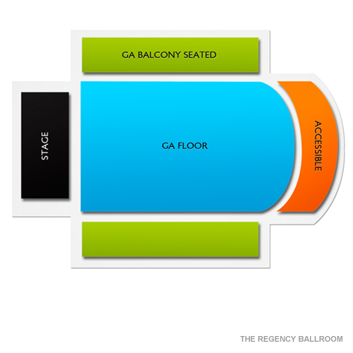 The Regency Ballroom Venue Map