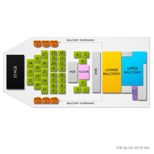 The Blue Note - MO Venue Map
