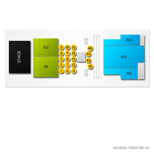 Seating Chart - Riviera Theatre