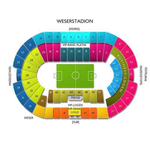 Weserstadion Venue Map