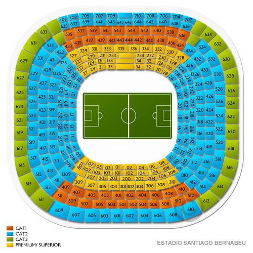 Real Madrid Vs Manchester United Seating Chart