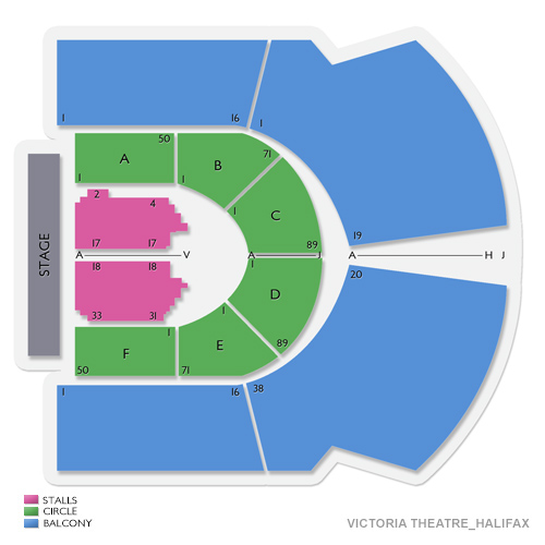 Victoria Theatre - Halifax Venue Map