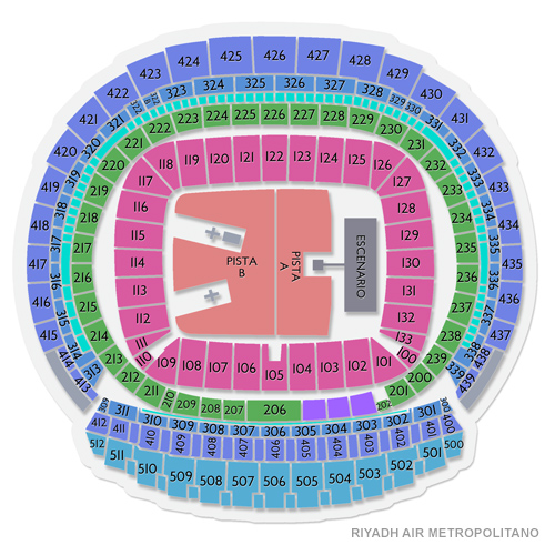 Riyadh Air Metropolitano Venue Map