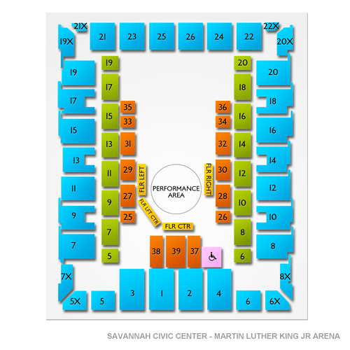 Savannah Civic Center Seating Chart For Disney On Ice