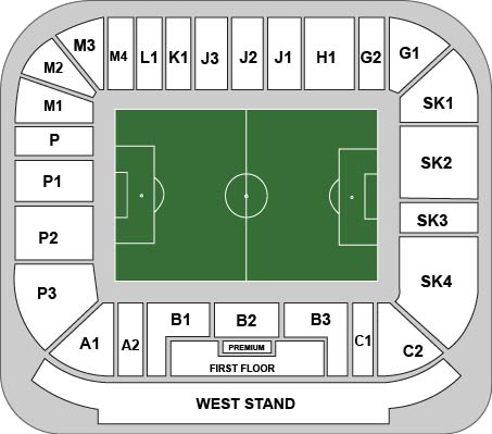 King Power Stadium Venue Map