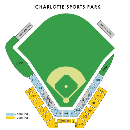 Tampa Bay Rays Spring Training Seating Chart