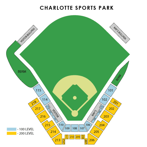 Rays Field Seating Chart