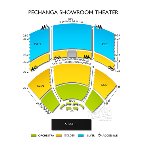 Pechanga Entertainment Center Seating Chart