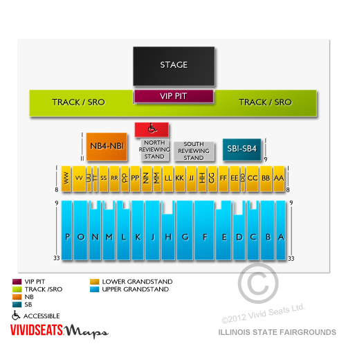 Illinois Grandstand Seating Chart