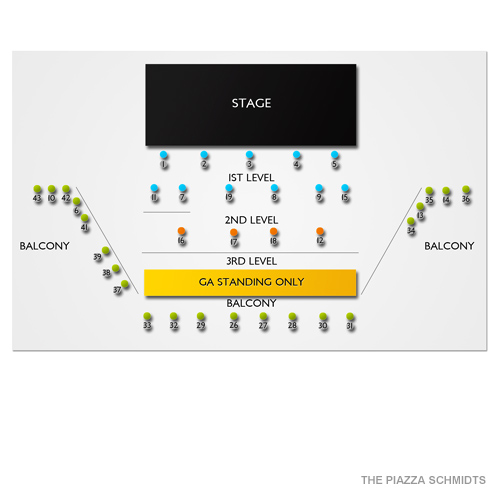 The Piazza Venue Map