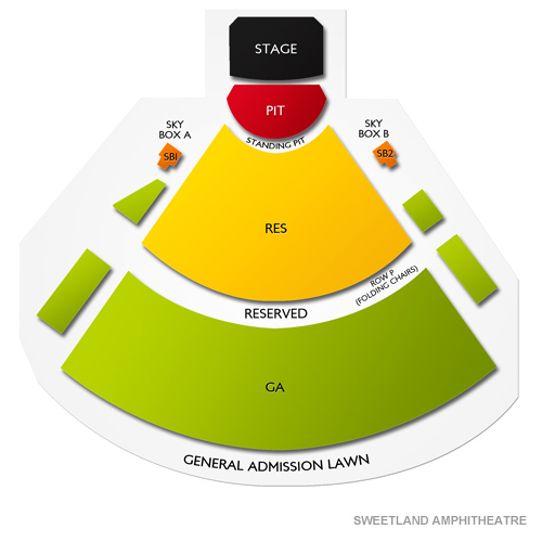 Sweetland Amphitheatre Venue Map