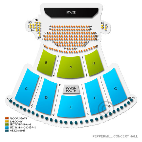 Peppermill Concert Hall Venue Map