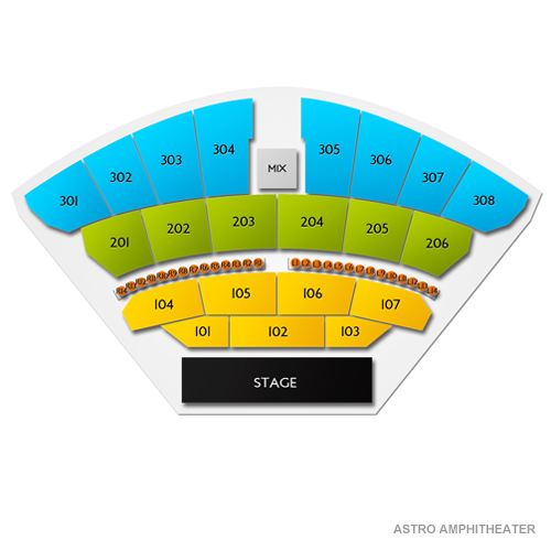 The Astro Amphitheater Venue Map