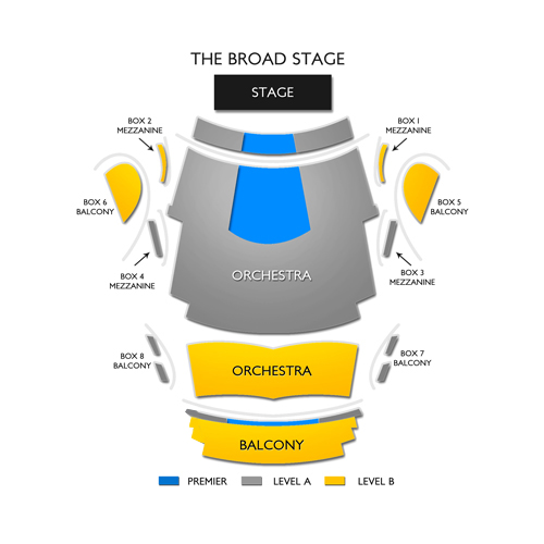 Broad Stage At Santa Monica, Santa Monica, CA Seating Chart & Stage