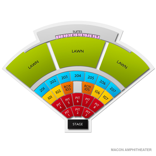 Atrium Health Amphitheater Venue Map