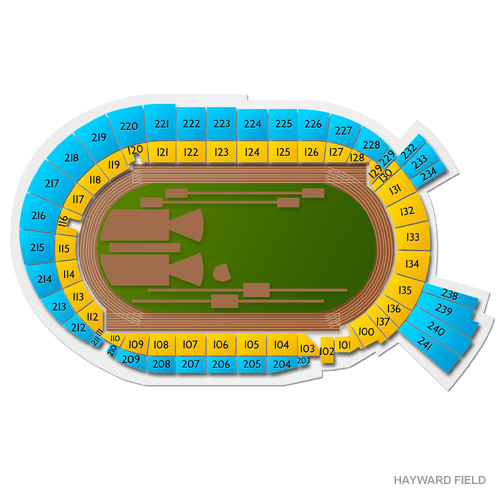 Hayward Field Venue Map