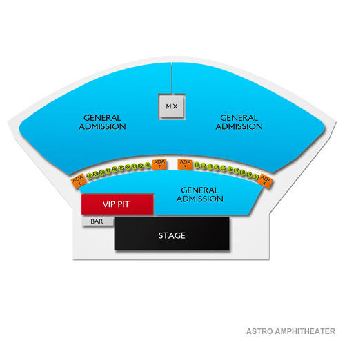 The Astro Amphitheater Venue Map