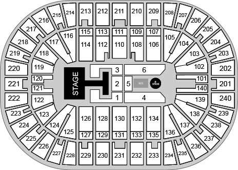 Heritage Bank Center Venue Map