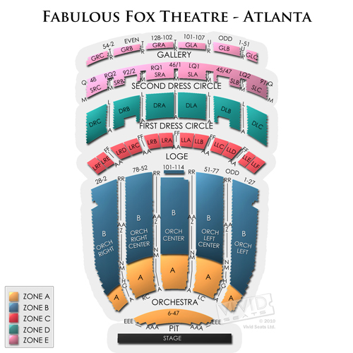 Theater Atlanta Seating Chart