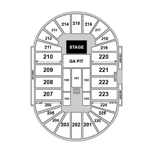 Resch Center Venue Map