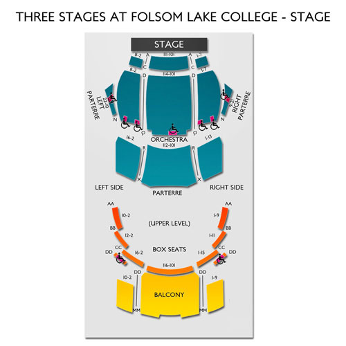 Three Stages Folsom Seating Chart