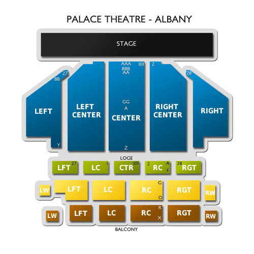 Palace Seating Chart Albany