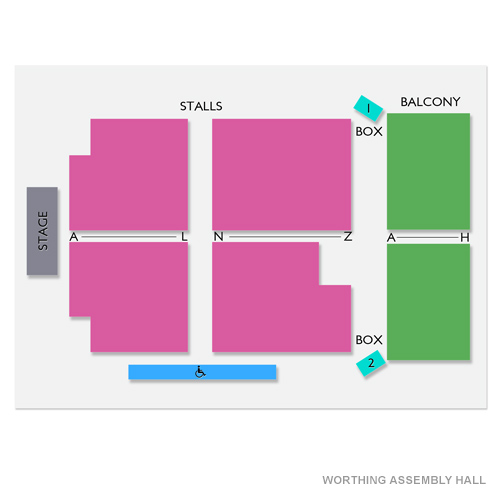 Worthing Assembly Hall Venue Map