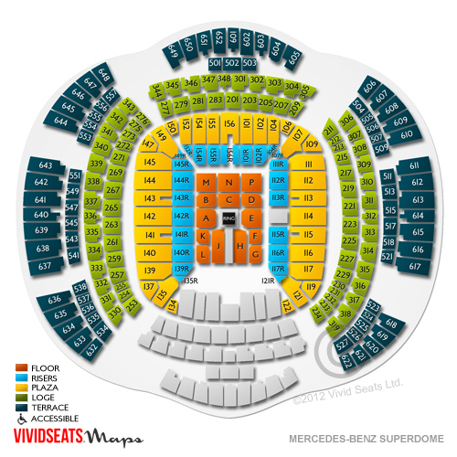 Superdome Seating Chart Ticketmaster | Brokeasshome.com